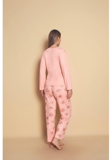 Yüksek Kalite Bambu İnterlok Kadın Pijama Takımı P5046 SOMON