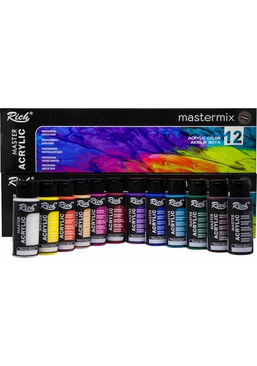 Rich Mastermix Akrilik Boya Seti 12 x 60 ML