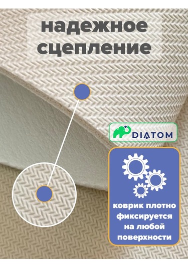 Diatom Bulaşık Kurutma Paspası, Emici Nano Paspas, 50x40 Cm. 187843742 Mavi