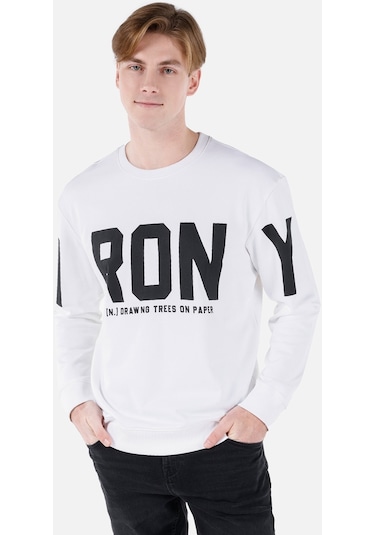 Colin's Colins Beyaz Erkek Sweatshirt Beyaz