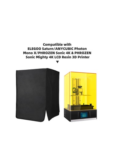 Yuntech01 Fotoğraf Polimerizasyon Makinesi Korumalı Örtü: Işık/gürültü Engeli, Isı Dayanıklı, Hızlı Kurulum & Katlanabilir, Eo Saturn/anycubıc Photon Mono X Vb. Modeller İçin Uyumlu