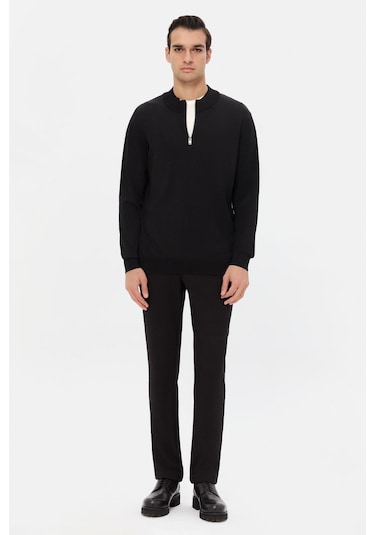 Twn Slim Fit Siyah Kazak 5ec061621232m Çok Renkli