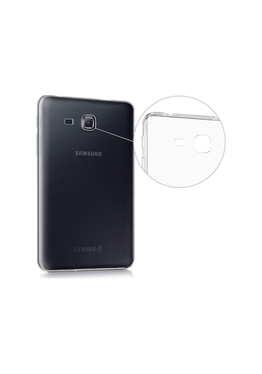 Samsung Uyumlu Galaxy Tab A T280 7" Kılıf Şeffaf Silikon Arka Kapak
