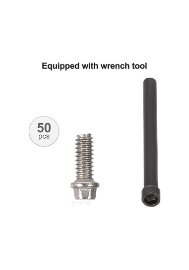 Didadodo 50 Adet M3 Paslanmaz Çelik Cıvata - Rc Araba Jantları İçin 1.9/2.2 İnç - Traxxas, Tamıya Uyumlu, Jant Aksesuarları