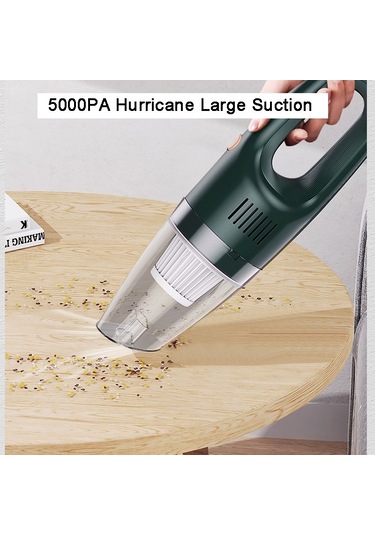 CBTxGlobal Suıtu St-6612c 5000pa 120w Kablosuz Araç Süpürgesi El Yüksek Güçlü Toz Emme Makinesi Mavi