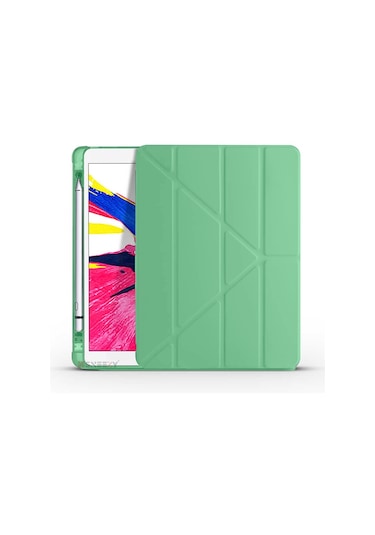 İpad 9.nesil 10.2 İnç 2021 Uyumlu Üçgen Katlanabilir Kaleml