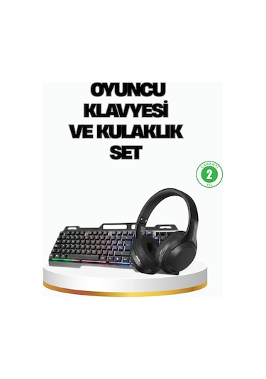Hn01 Kulaklık + Pg-8018 Oyuncu Klavyesi Set