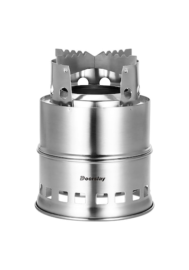 Teltree Kampanya Odun Fırını Çelik Katlanabilir Çift Duvarlı Hava Tesisli Taşınabilir Mangal Izgara Alkollü Tabak Mesh Çanta Çok Renkli