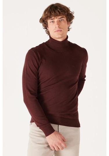 Wrangler Balıkçı Yaka Kırmızı Erkek Kazak W8d42ph45 Kırmızı