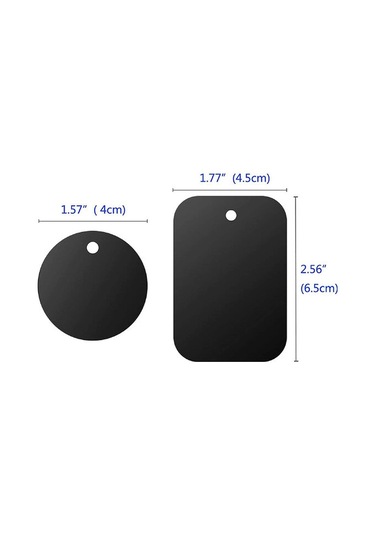 4 Adet Mat Siyah 40mm+45 65mm Cep Telefonu Tutucu Aksesuar Yaması