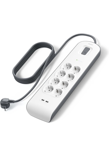 Belkin Akım Korumalı Uzatma Priz, 8 X2 Usb, 2 Metre