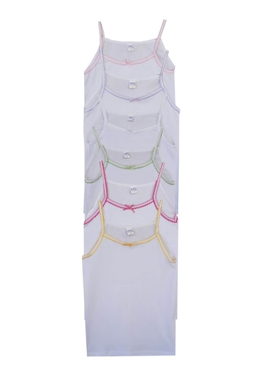 Seher Yıldızı İp Askılı Kız Çocuk Atlet 12 Li Paket 001