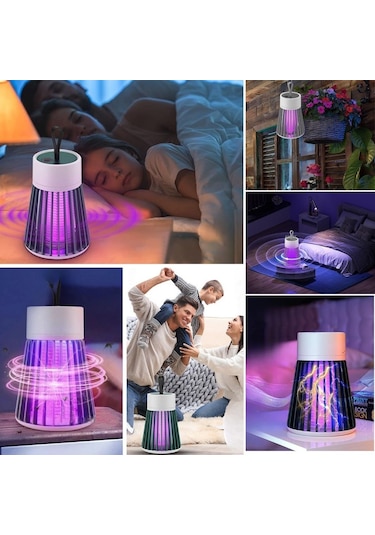 İç Ve Dış Mekanlar İçin Şarjlı Sinek Öldürücü Sivrisinek Kovucu,u