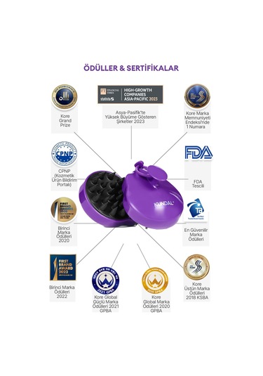 Saç Derisi Masaj Tarağı Kundal Shampoo Brush