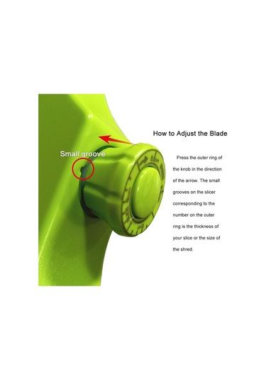 Sebze Kesici Mandolin Patates Kesici, Patates Kızartması Kesici, Yeşil Diğer