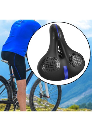 Suntek Bisiklet Sele Koltuk Yastıklı Eyer Dağ Siyah-ve-mavi Siyah Ve Mavi Çok Renkli