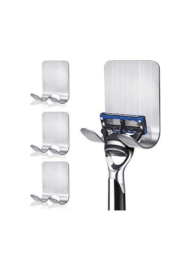 Besthome1 4'lü Paslanmaz Çelik Tıraş Bıçağı Askısı - Su Geçirmez, Non-yapışkanlı, Banyo & Mutfak Organizasyonu Diğer Diğer