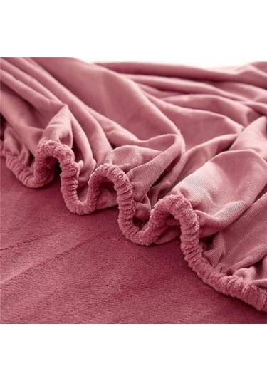 Novahub Koyu Gri Kristal Kadife Yatak Örtüsü - Yastık Kılıfı Yok - 180x200x25cm - Yumuşak Polar - Su Geçirmez Koyu Gri