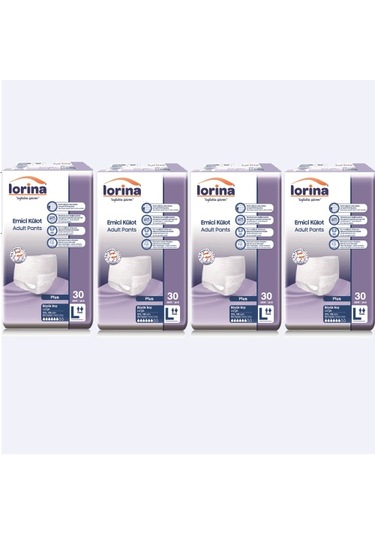 Lorina 6 Damla Emici Külot L 30'Lu x 4 120 Adet