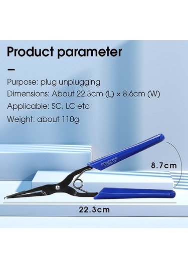 Sones Comptyco Vcfs-18 Sc/lc Fiber Optik Konnektör Fişi Ve Kelepçe Çekme Aletleri Flanş Uzun Nozul Klipsi