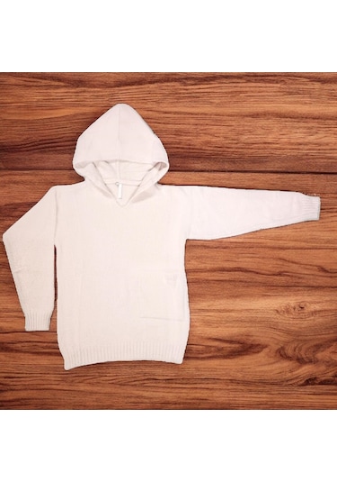 Garson Kız Kedi Tüyü Kazak Somon