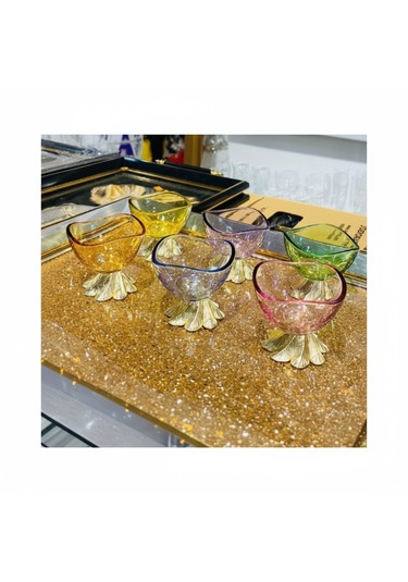 Aymın Kristal 6 Lı Asorti Lokumluk Seti Çok Renkli