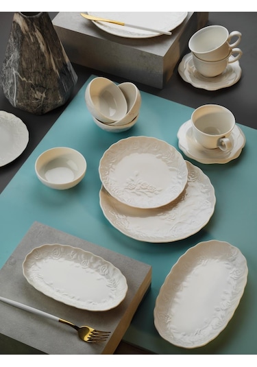 Aryıldız Ar248997 Sc Bella Kahvaltı Takımı White 32 Parça Beyaz