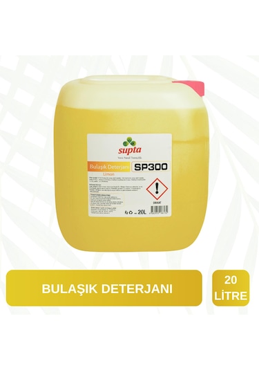 Supta Sıvı Bulaşık Deterjanı Limon Ferahlığı 20 L