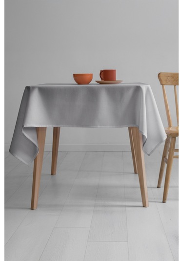 Nayra Keten Masa Örtüsü 160x220 - Gri Gri