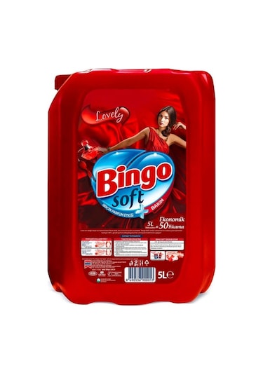 Bingo Soft Lovely Çamaşır Yumuşatıcısı 5 L
