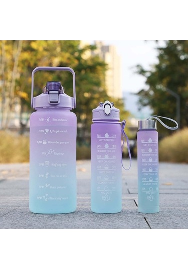 Novahub Renkli 2l Spor Şişesi: Pc, Pp, Gıda Silikonu, 30x11x11 Cm, 220g, El Yıkama Önerilir Mor Renk Mor