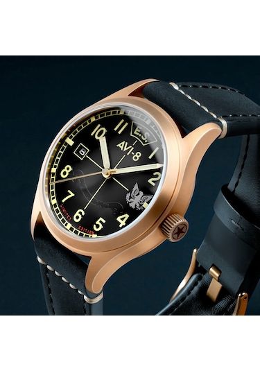 Avı-8 Flyboy Eagle Squadron Automatic Bronze 85th Limited Edition Altın 25226362
