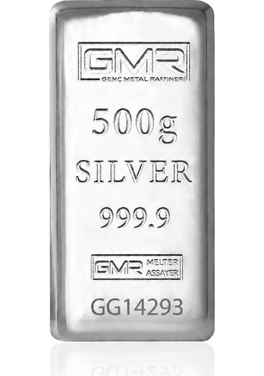 Agakulche 500 Gram 999.9 Ayar Gmr Külçe Gümüş