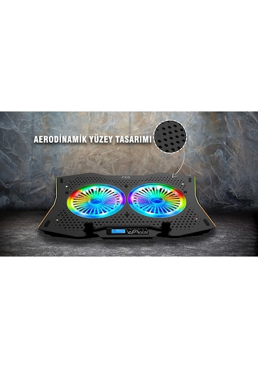 Inca INC-607 GMS Arrax II Çift Fanlı 10" - 17" Gaming Notebook Soğutucu