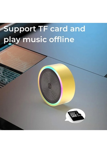 Mini Bluetooth Hoparlör Ses Bombası Tws Hoparlör Bağlantı Kırmızı