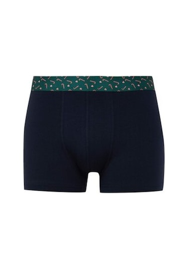 Defacto Erkek Yılbaşı Temalı 3lü Boxer E0046ax24cwnv135 Lacivert