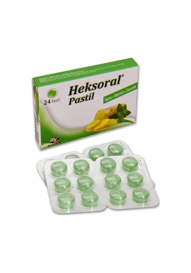 MF Heksoral Pastil Nane + Mentol + Zencefil