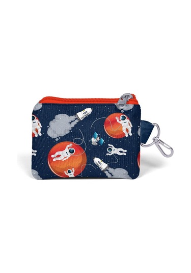 Coral High Kids Lacivert Mavi Astronot Desenli Bozuk Para Çantası 21919 Lacivert - Mavi