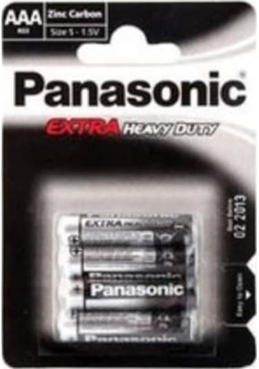 Panasonic R03 Extra Heavy Duty AAA İnce Kalem Pil 4'lü
