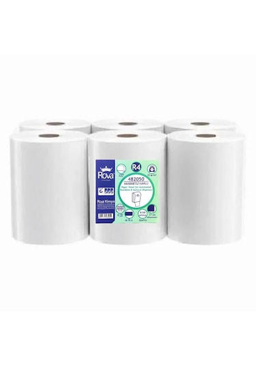 Rova 21cm Hareketli Havlu 6 Rulo 4kg