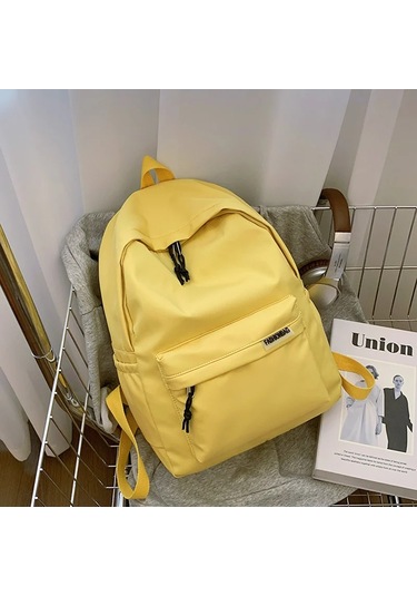 Snapbuy Kadın Moda Sırt Çantası - Büyük Kapasiteli, Rahat, Üniversite Öğrencileri İçin Yüksek Kaliteli Naylon Çanta Yellow