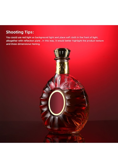 Puluz 20cm Fotoğraf Akrilik Yansıtıcı Ekran Masası Arka Plan Panosu Siyah