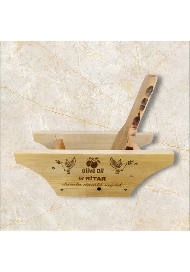 Ritar El Yapımı Ahşap Zeytin Kırma Makinesi / Aleti