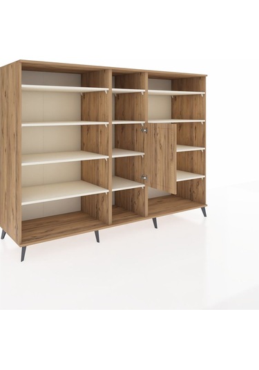 Kronos Dolap 12 Raflı Tek Kapaklı 220x59x163 Çam-çam/aytaşı Çam-çam/aytaşı