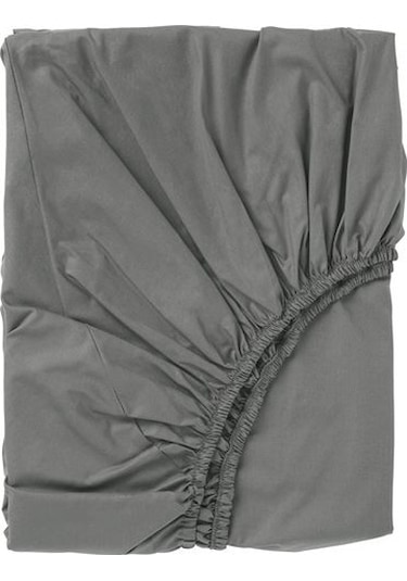 Tek Kişilik Lastikli Çarşaf, Gri Renk Ölçü 90x200 cm Pamuklu