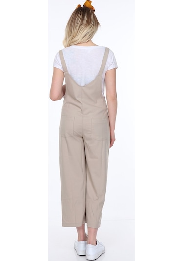 Luvmabelly Myra6101 - Bej Hamile Salopet-bej