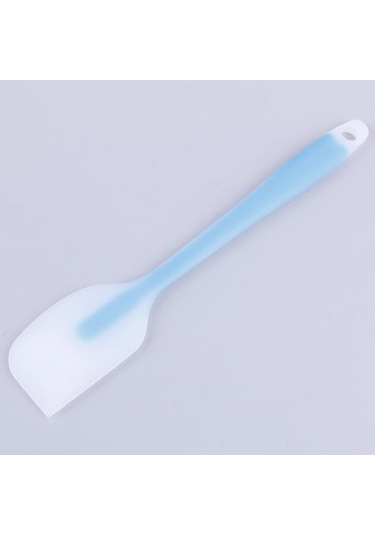 Novahub Isıya Dayanıklı Yapışmaz Silikon Spatula Kaşık Pişirme Mutfak Kek Kazıyıcı Mavi Mavi
