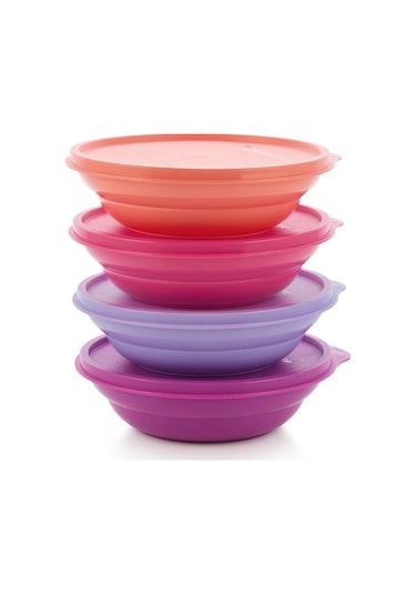Tupperware Bonibon Kase 4'lü Morlu Set 500 ml