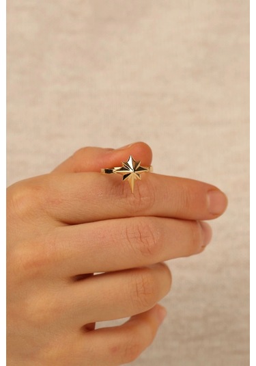 Çgk Çiğdem Gürel Kuyumculuk Kutup Yıldızı Altın Yüzük Gold