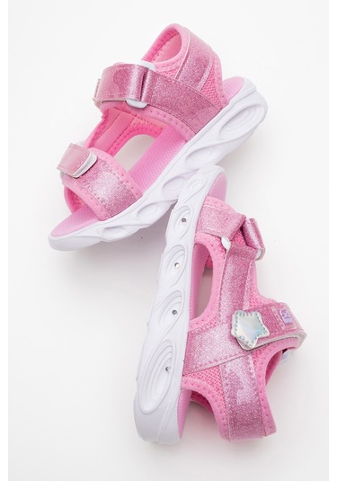 Mnpc Kız Çocuk Pembe Işıklı Anatomik Hafif Günlük Sandalet 25y3s1006859 Pembe